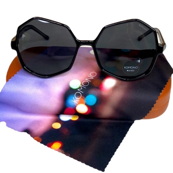 KOMONO Bonnie Black Transparent Sunglasses (NEW) - Picture 1 of 11